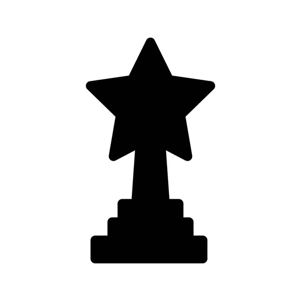 Auszeichnung Glyphen Vektor Symbol — Stockvektor
