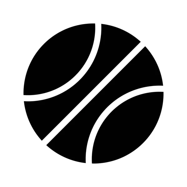 Ball Glyphen Vektorsymbol — Stockvektor