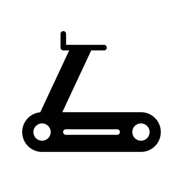 Laufende Maschine Glyphen Vektor Symbol — Stockvektor