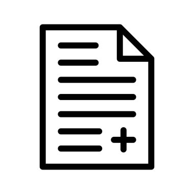 dosya ince çizgi vektör simgeler