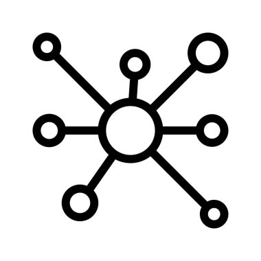 atomlar ince çizgi vektör simgeler
