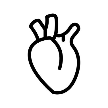 organ ince çizgi vektör simgeler