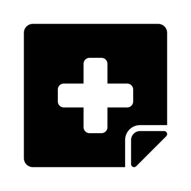 artı Glifler düz vektör simgeler