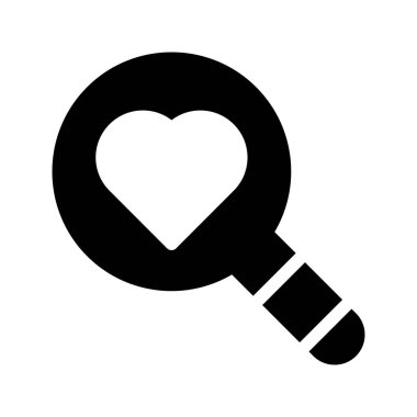 kalp Glifler düz vektör simgeler