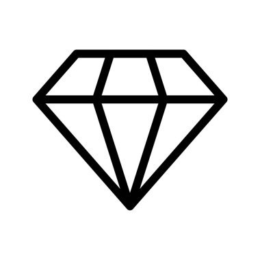 Elmas vektör çizgisi simgesi