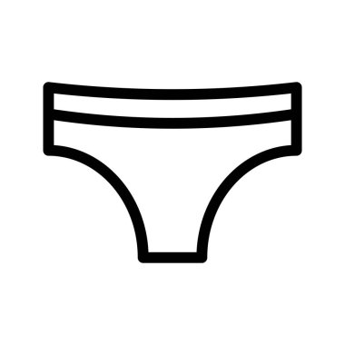 iç çamaşırı vektör satırı simgesi