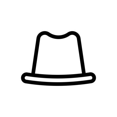 şapka vektör satırı simgesi