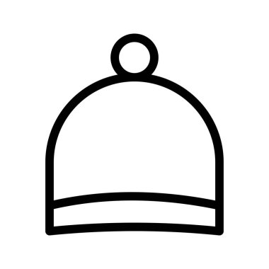 Kış kap vektör satırı simgesi