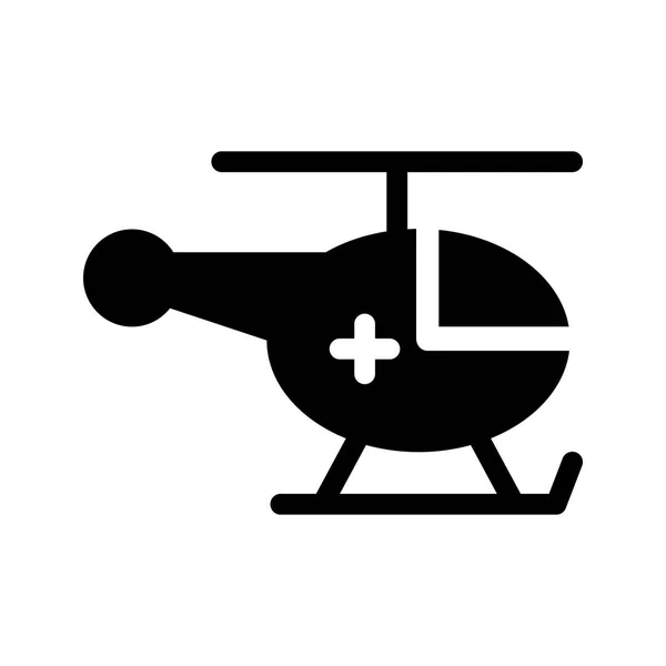 Ελικόπτερο Γλύφοι Επίπεδη Ανυσματικά Εικονίδια — Διανυσματικό Αρχείο