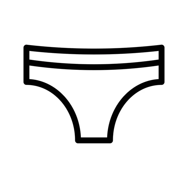 Underwear Vector Line Icon — Stock Vector