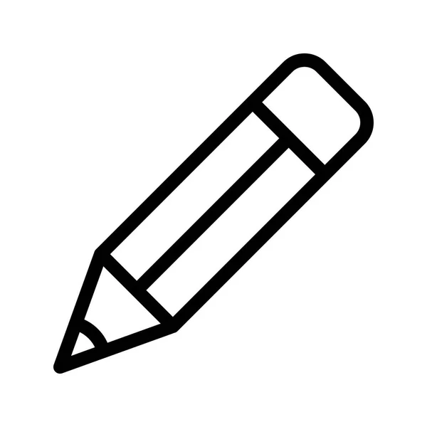 Олівець Векторна Лінія Піктограма — стоковий вектор