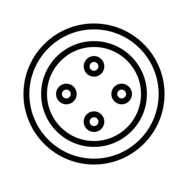 Значок Векторной Линии Ткани — стоковый вектор