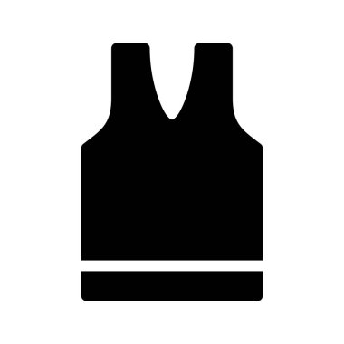 singlet vektör glif simgesi