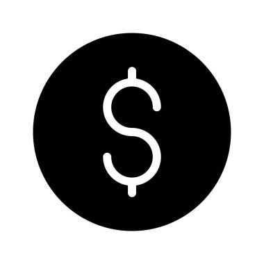 Dolar Vektörü Kabartma Simgesi