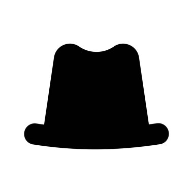 şapka vektör glif simgesi