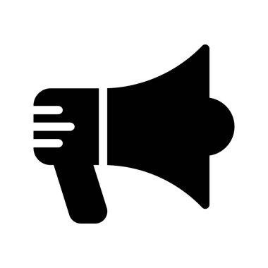 Megafon vektör glif simgesi