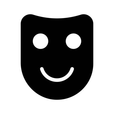 Karnaval vektör glif simgesi