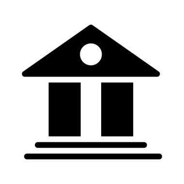 Mahkeme vektör glif simgesi