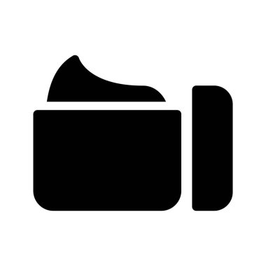 makyaj vektör glif simgesi