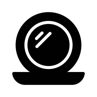 makyaj vektör glif simgesi