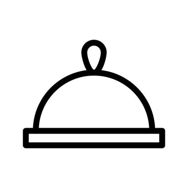 gıda kapak vektör satırı simgesi