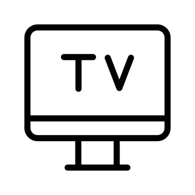 TV vektör satırı simgesi