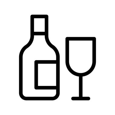 içecek vektör çizgisi simgesi