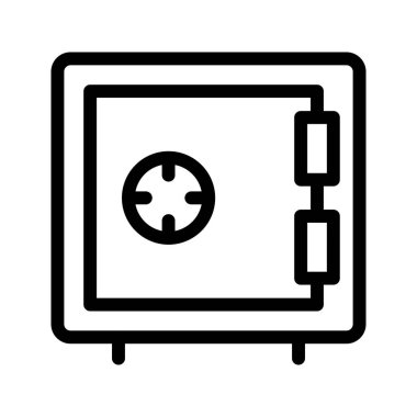 güvenli vektör satırı simgesi