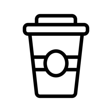 kahve vektör çizgisi simgesi