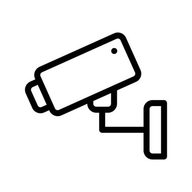 CCTV vektör satırı simgesi