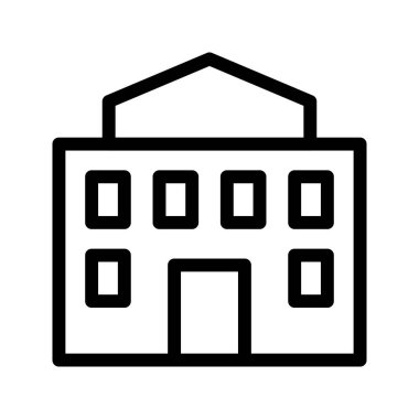 Otel vektör çizgisi simgesi