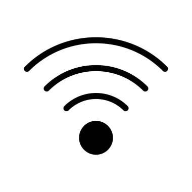 sinyal vektör glif simgesi