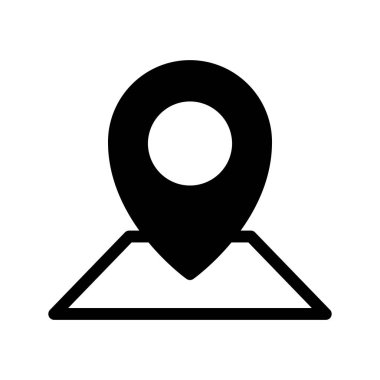 Harita Vektörü Şekil Simgesi Simgesi