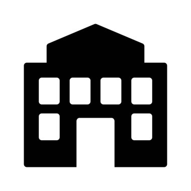 Hotel vector glif Icon