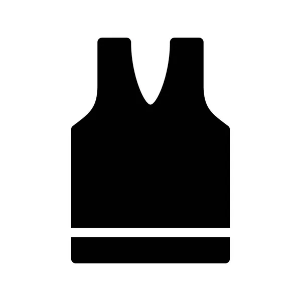 Ícone Glifo Vetorial Singlet — Vetor de Stock