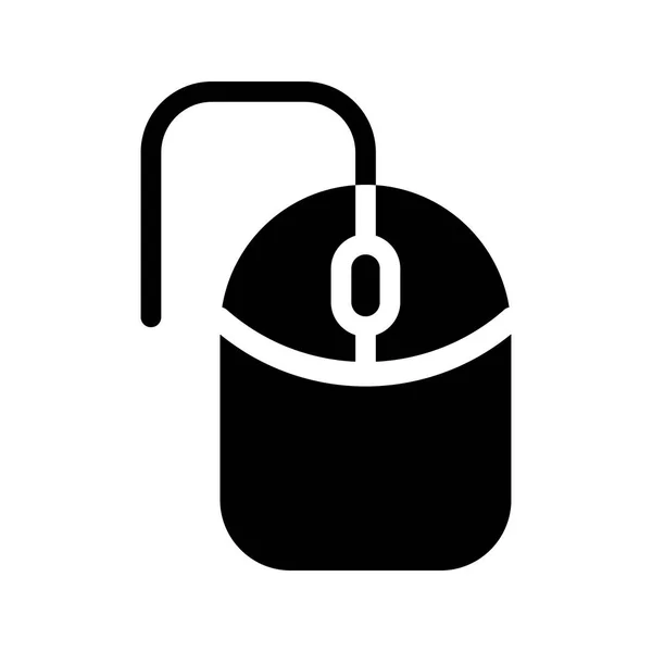 Mausvektorglyphen Symbol — Stockvektor