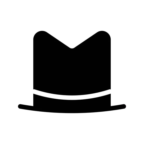 Şapka Vektör Glif Simgesi — Stok Vektör