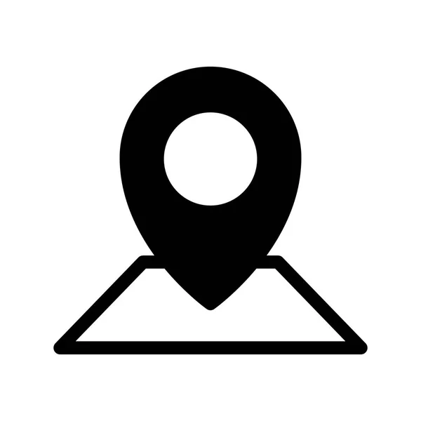 Karte Vector Glyph Icon — Stockvektor