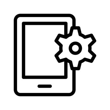 ince çizgi vektör simgeler ayarlama