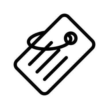 etiket ince çizgi vektör simgeler