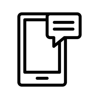 ileti ince çizgi vektör simgeleri