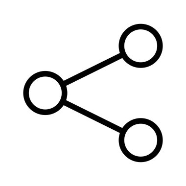 bağlantı ince çizgi vektör simgeleri