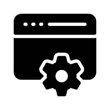 Internet Glifler düz vektör simgeler