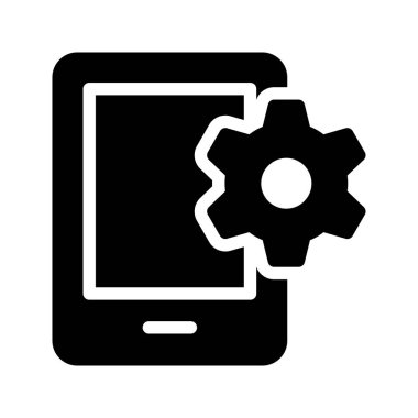 Glifler düz vektör simgeler ayarlama