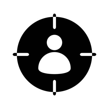 seyirci Glifler düz vektör simgeler