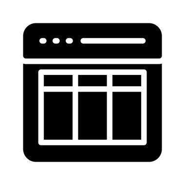 Web Glifler düz vektör simgeler