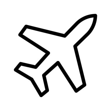 Uçuş ince çizgi vektör simgeler