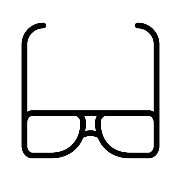 Szemüveg Vékony Vonal Vektoros Ikonok — Stock Vector