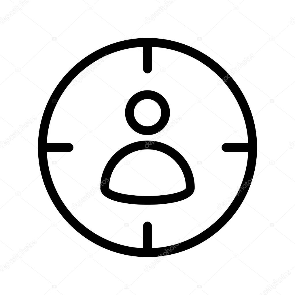 Audience thin line vector icons