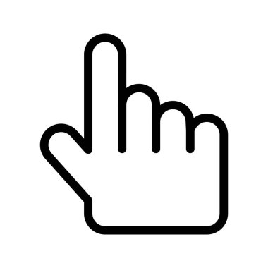 ince çizgi vektör simgeler dokunma